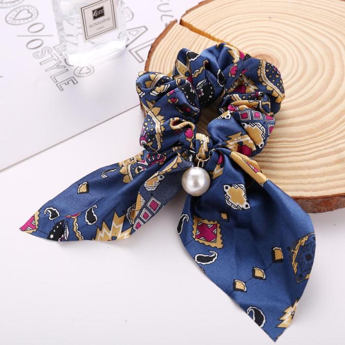 2020 Top Knot Turban Headband Elastic Hairband Pearl Hair Accessories Girls No Slip Stay Knotted Head Band Hair Band Women