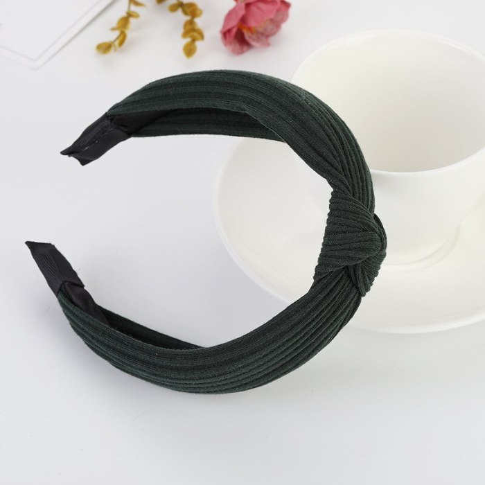 New ladies Headbands hair hoop female cross-knotted headband fashion wild cloth headband Korean ladies headwear