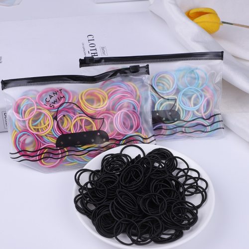 100pcs New version of the new head rope high elastic rubber hair band for girls and babies