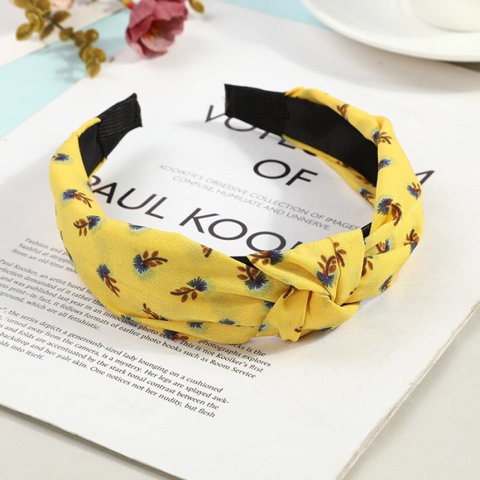 New ladies Headbands hair hoop female cross-knotted headband fashion wild cloth headband Korean ladies headwear