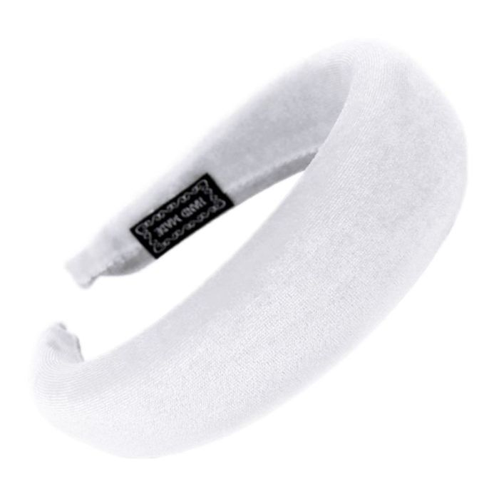 11 Colors Women Padded Wide Sponge Headband Glitter Velvet Sweet Candy Color Hair Hoop Vintage Party Stretchy Thick Headpiece