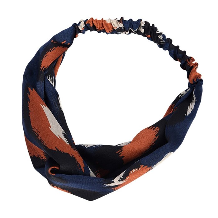 2021 new headband feminine fashion leopard print elastic cross headband headband gift резинки для волос