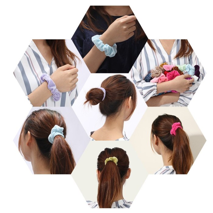 21 Pcs Velvet Scrunchie Women Girls Elastic Hair Rubber Bands Accessories Gum For Women Tie Hair Ring Rope Ponytail Holder