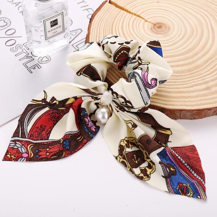 2020 Top Knot Turban Headband Elastic Hairband Pearl Hair Accessories Girls No Slip Stay Knotted Head Band Hair Band Women