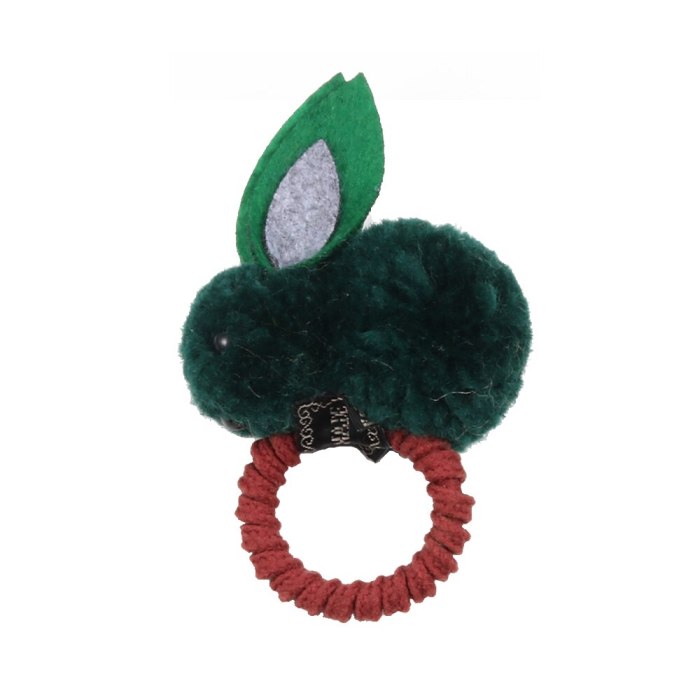 2020 Cute Ball Rabbit Hair Ring Female Tie Rope Korean Elastic Rubber Hair Bands Bunny Hair Clip Children's Hair Accessories