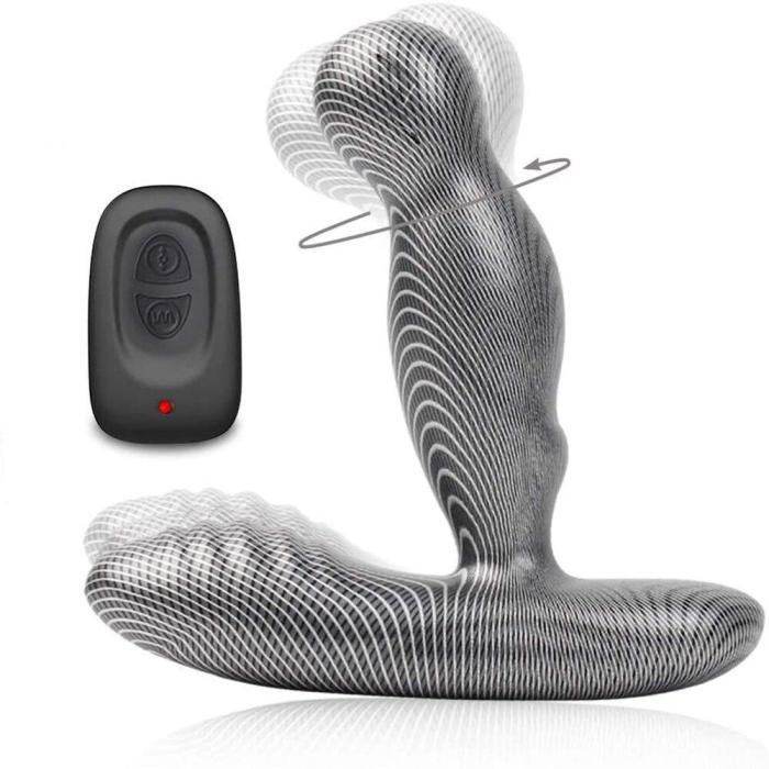 Electric Male Anal Vibrators Wireless Rotating Butt Plug