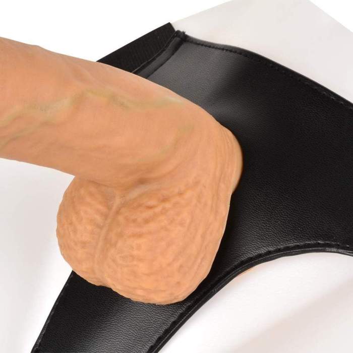 Lesbian Masturbation Realistic Strap-on Dildo