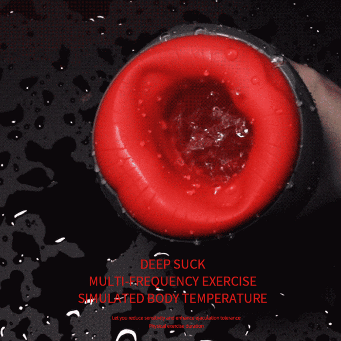 AIRTURN Automatic Oral Sex Heating Sucking Mouth Sex Toys for Men