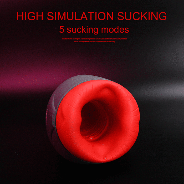 AIRTURN Automatic Oral Sex Heating Sucking Mouth Sex Toys for Men