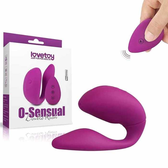 Lovetoy Remote 3 Frequency 8 Vibration Couples Clitoris Stimulator