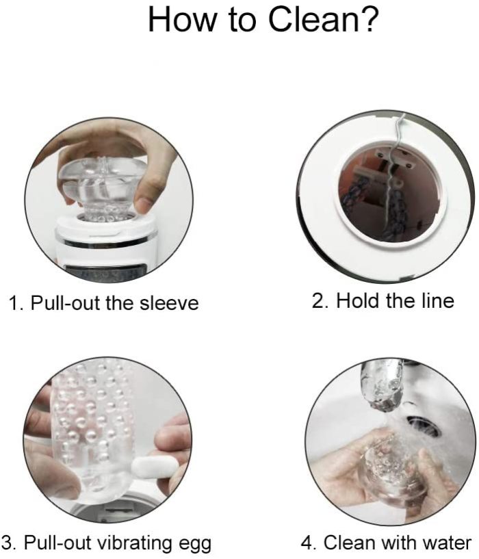 MIGYY 10 Thrusting 10 Speeds Massage Rings Male Masturbator Cup