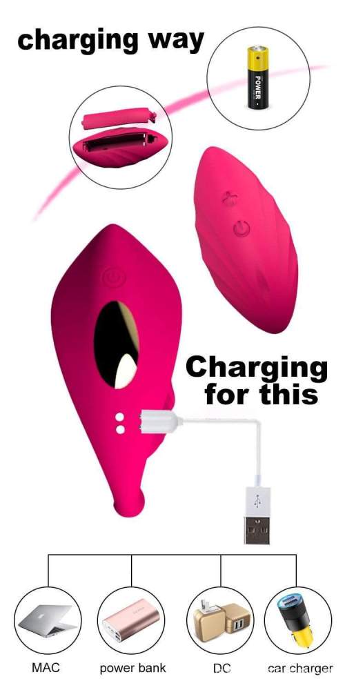 Invisible Wearable Vibrator Clitoris Vagina Anus Stimulator Adult Toy