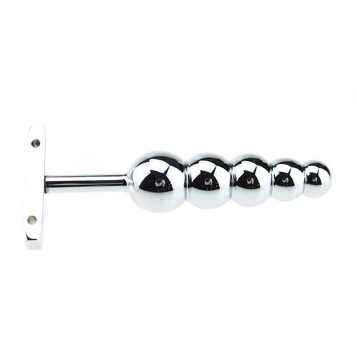 T-Handle Metal Anal Beads Prostate Massager