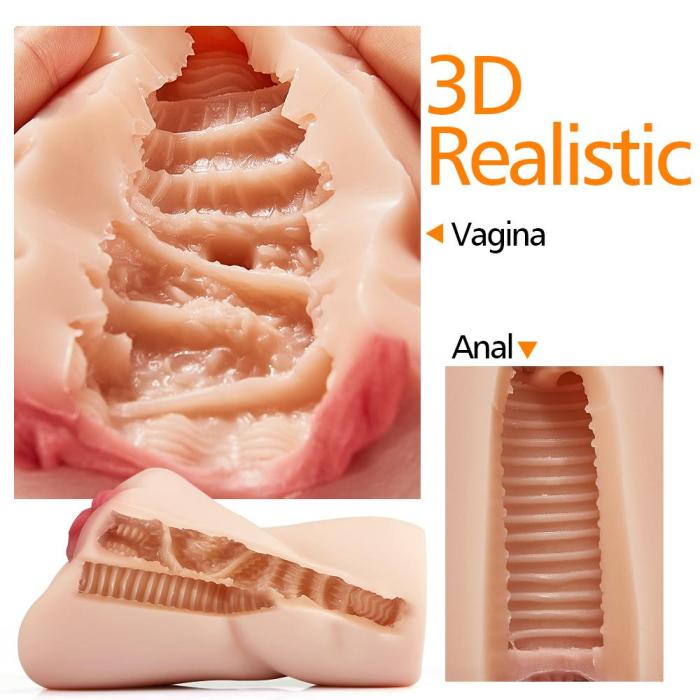 5.9 Fat Lips 3D Channel Pussy Anal Lifelike Stroker