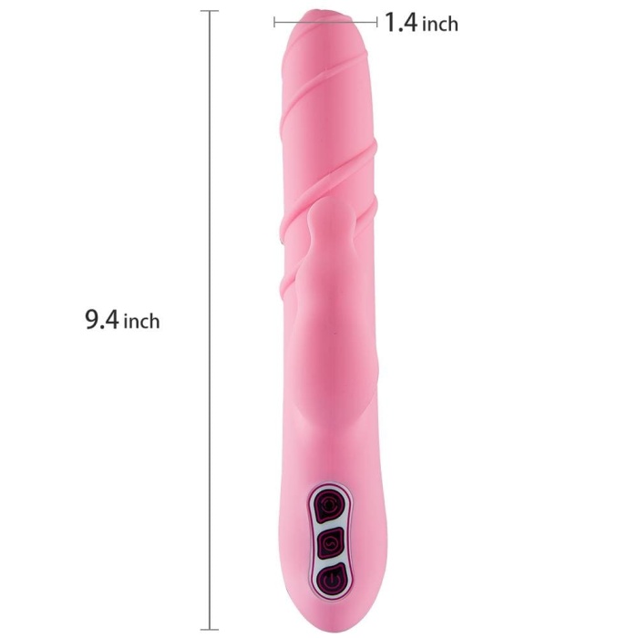 G-Spot Clitoral Massager 360° Rotation Rabbit Vibrator