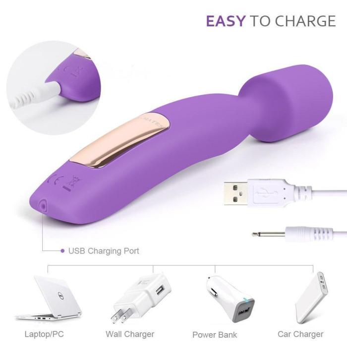 16 Modes Vibrator for Women Magic Wand Powerful AV Vibrator Sex Toy G Spot Clitoris Stimulator Vibrating Dildo Masturbator