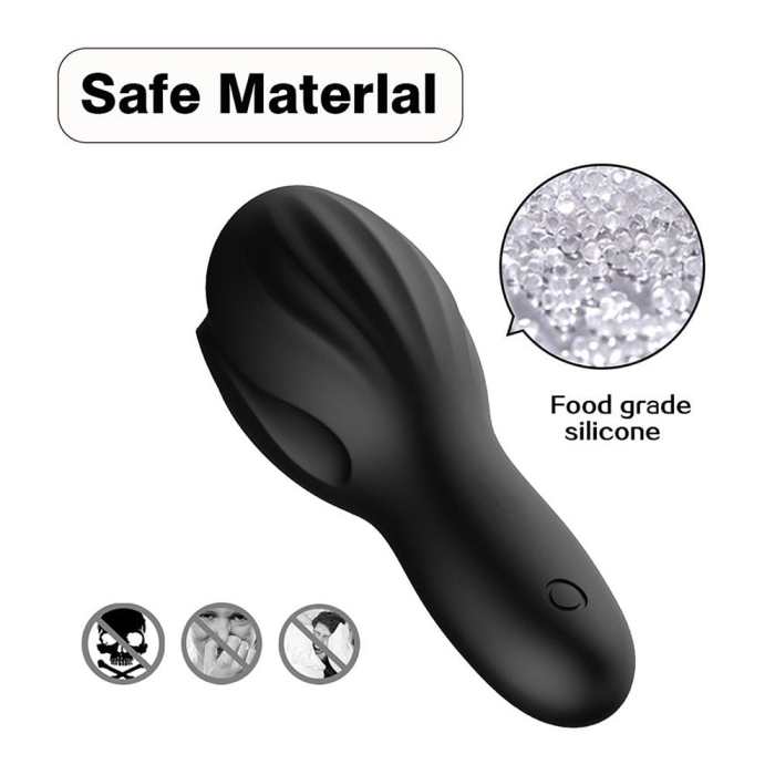 QMYSKY 10 Frequency Vibrating Penis Massage Glans Exerciser