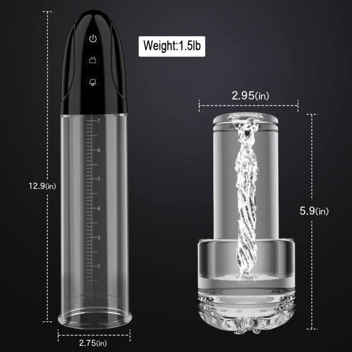 2 In 1 Vagina Sucking Electric Penis Enhancement Pump