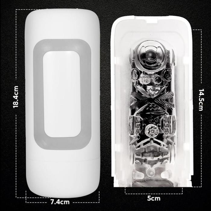 3D Transparent Channel Vacuum Suction Masturbator