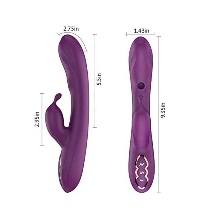 Dual Motor 7 Vibration 7 Suction Rabbit G Spot Vibrator