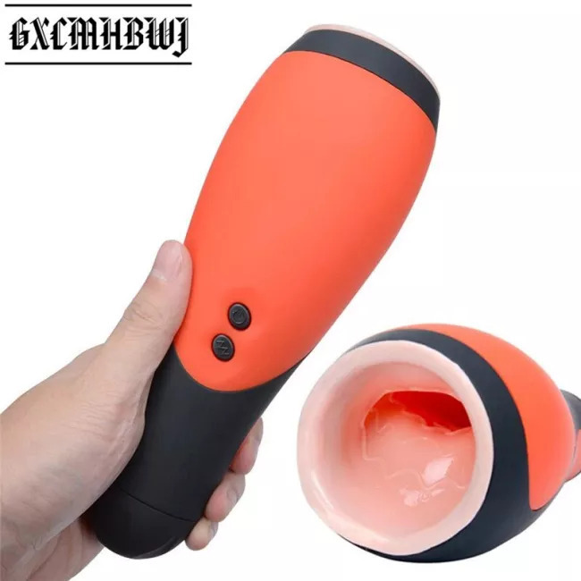 natural lubrication US$ 49.99 - Blowjob 30 Speed Vibration Simulated Electric Male Masturbator  Cup Deep Throat Mouth Design Tight Oral Sex Toys For Men