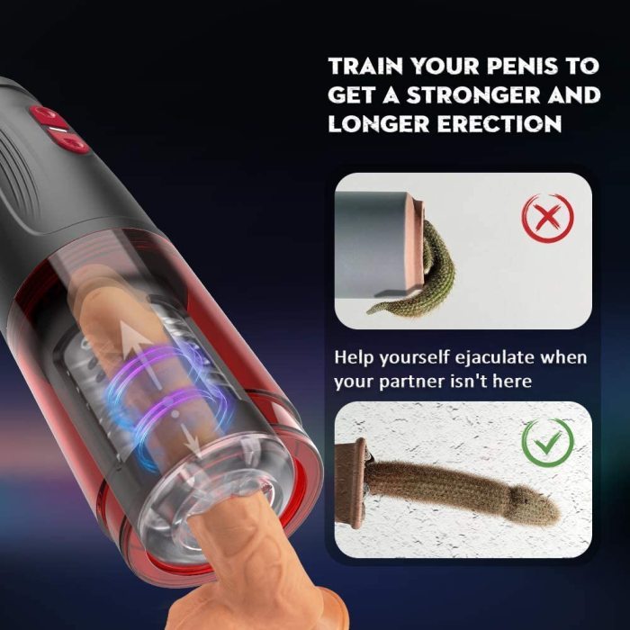 Best 2 In 1 3D Textured Vagina Hands Free Masturbator