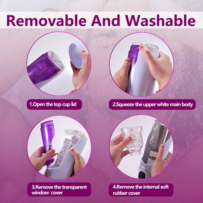  10 Vibrating Modes  High Speed and Powerful Stimulation Thrusting & Rotating Male Masturbator Cup