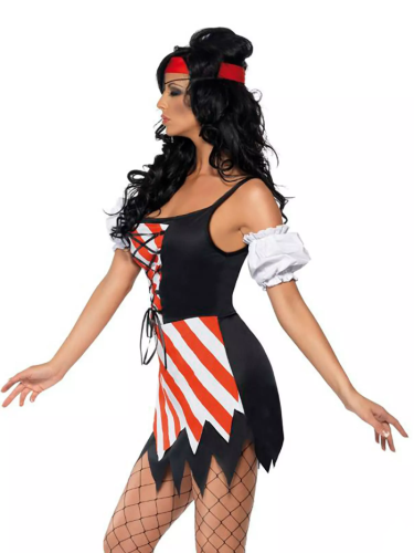Fever Red and White Pirate Costume