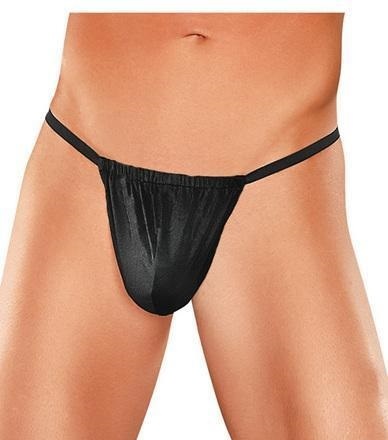 Male Power Posing Thong Black