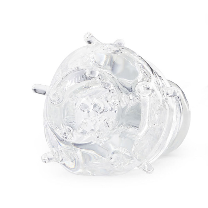 10 Frequencies Elastic Transparent Blow Job Vibrating Masturbator