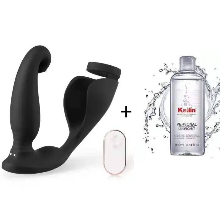 S-HANDE Versatile Vibrating Remote Control Cock Ring Butt Plug Prostate Massager