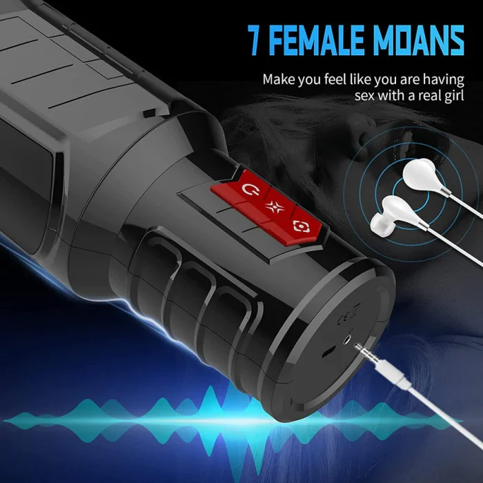 Hellofuntoys™ Automatic Penis Masturbation Blowjob Cup with 7 Oral-Suction & 7 Vibration Modes