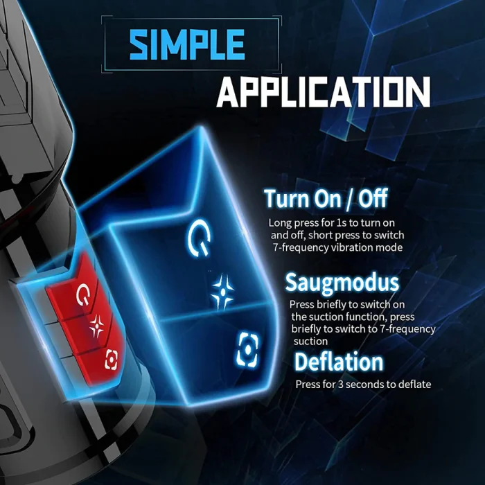 Hellofuntoys™ Automatic Penis Masturbation Blowjob Cup with 7 Oral-Suction & 7 Vibration Modes