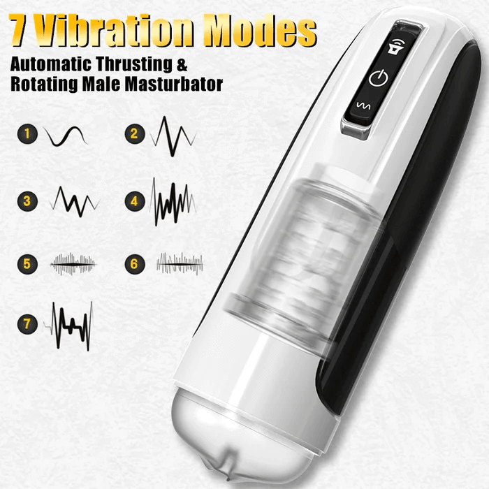 10 Powerful Telescoping&Rotating Automatic Masturbation Cup
