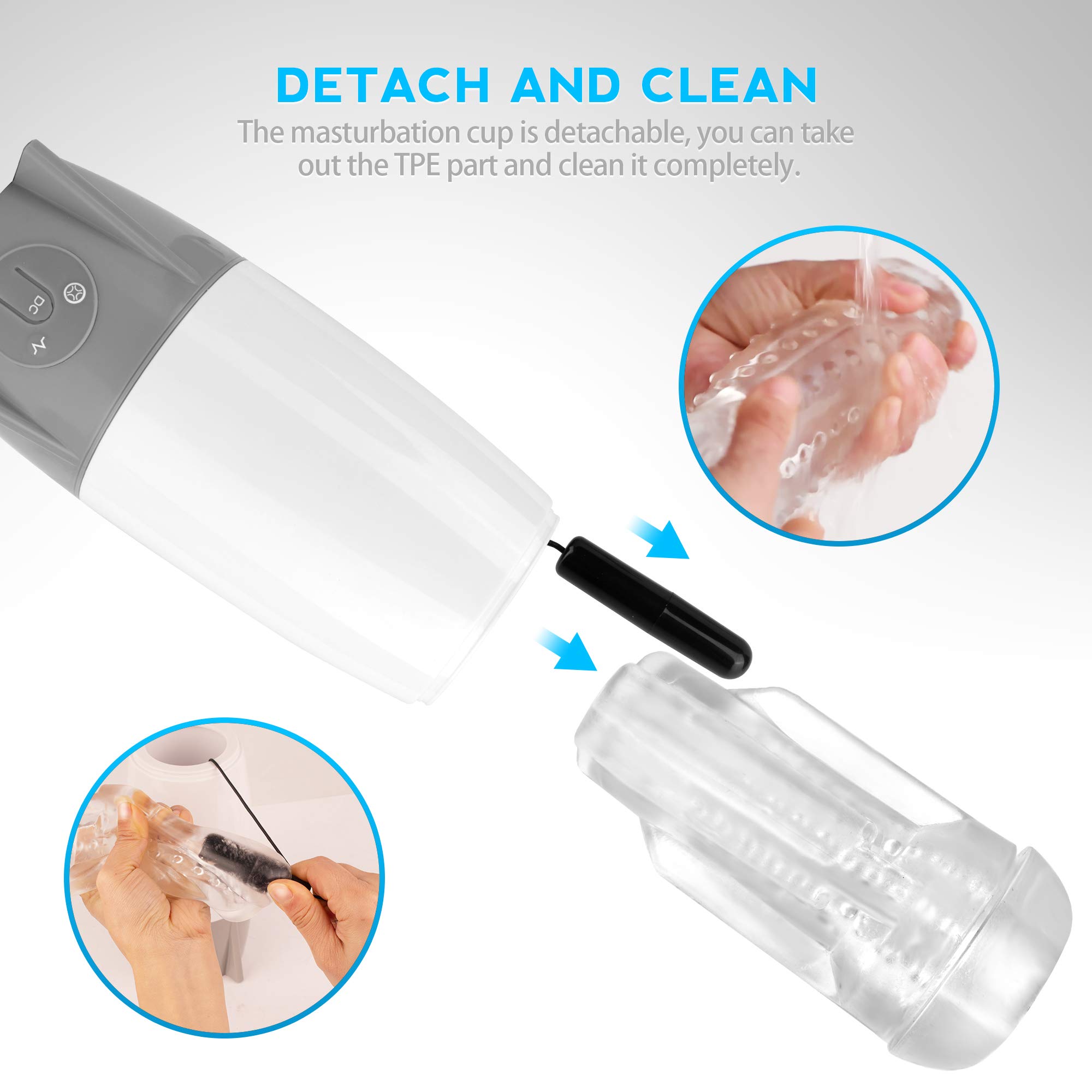 Rocket Automatic Male Masturbator Cup with 5 Suction & 7 Vibration Rocket Automatic Male Masturbator Cup with 5 Suction & 7 Vibration