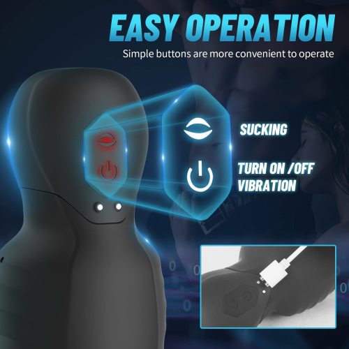 Hellofuntoys™ Penis Pump Glans Training Tool with 7 Vibration Modes 7 Suctions