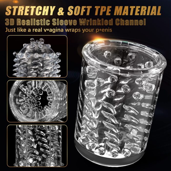 Hellofuntoys™ 10 Powerful Thrusting Rotating Hands Free Blowjobsex Machine