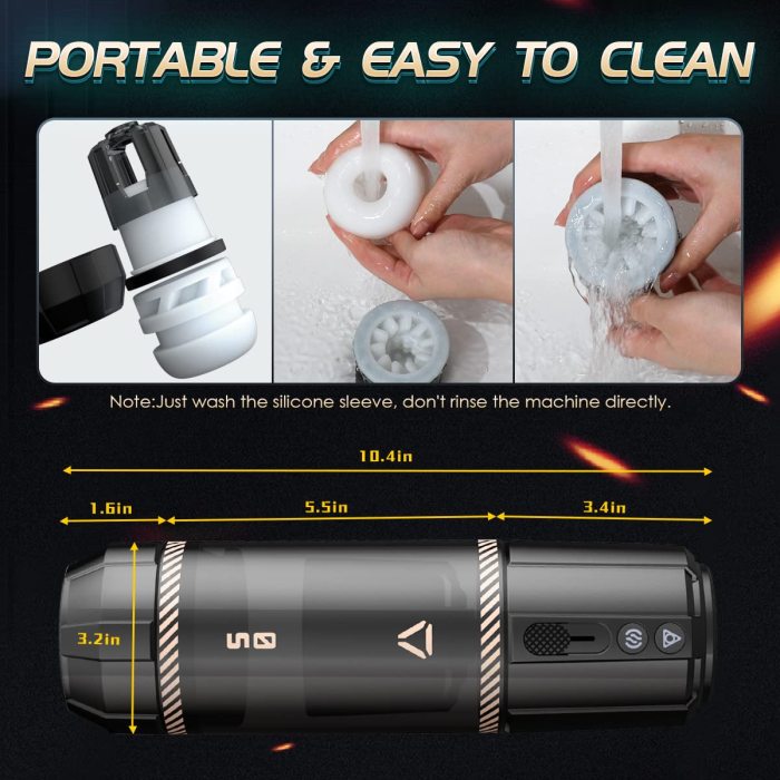 8 Thrusting & Rotating and 5 Vibrations Automatic Electric Male Masturbator Stroker