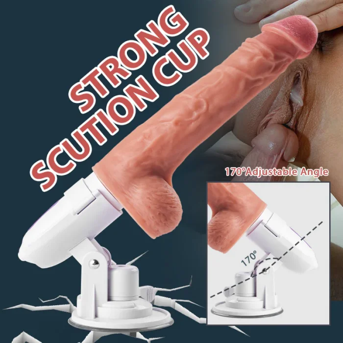 Thrusting Rotating Vibrating Multi-angle Heating Remote Control Sex Machine