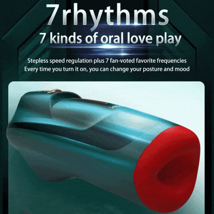 Hellofuntoys™ & Leten Red Lip Oral Sex Machine 3rd Generation