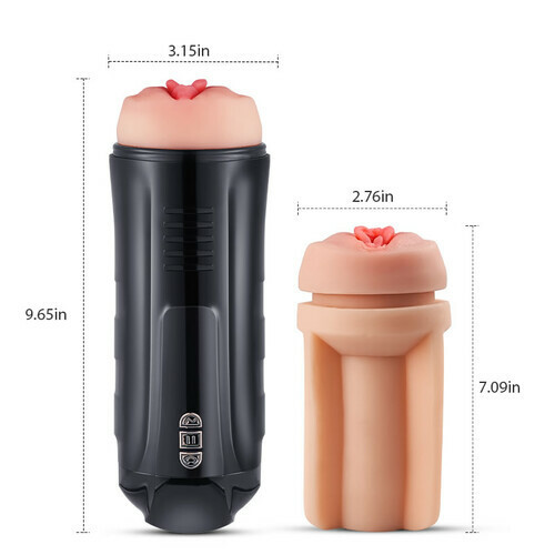 Black Widow 5 Suction 7 Vibration Electric Male Masturbator Cup