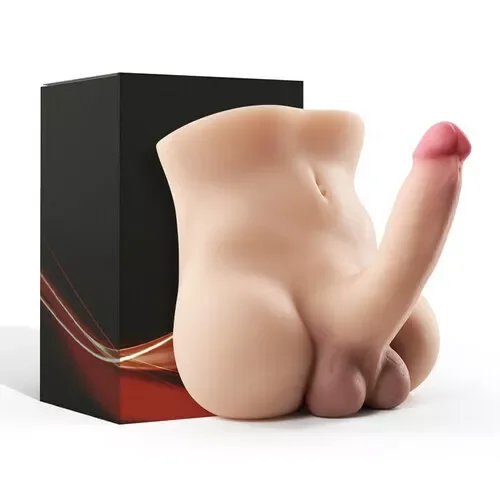 7Lb Slidable Balls Pink Glans Male Sex Doll