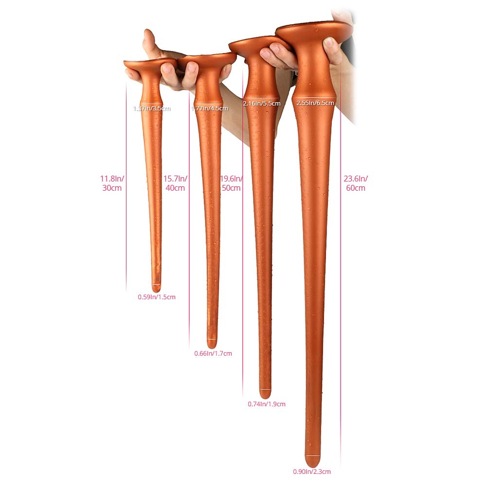 ultra long anal plug Huge Long Butt Anal Plug Suction Cup Dildo Dick Women Men Soft Sex Toy  Flexible main image 1