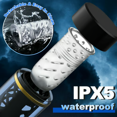 [Limited Time Special] Swordsman 10 Thrusting Spinning Suction Cup Hands Free Masturbator