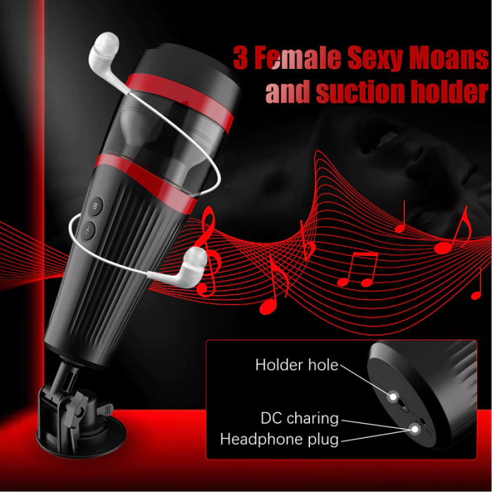 Hellofuntoys™ Handsfree Masturbator | Thrusting Sex Toy Vibrating Cup