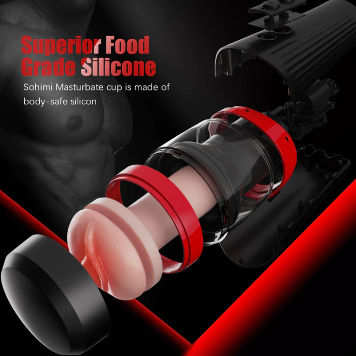 Hellofuntoys™ Handsfree Masturbator | Thrusting Sex Toy Vibrating Cup