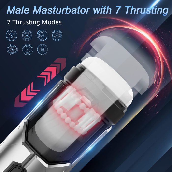 Hellofuntoys™ 7 Thrusting & Vibration ModesElectric Male Stroker Pocket Pussy for Men