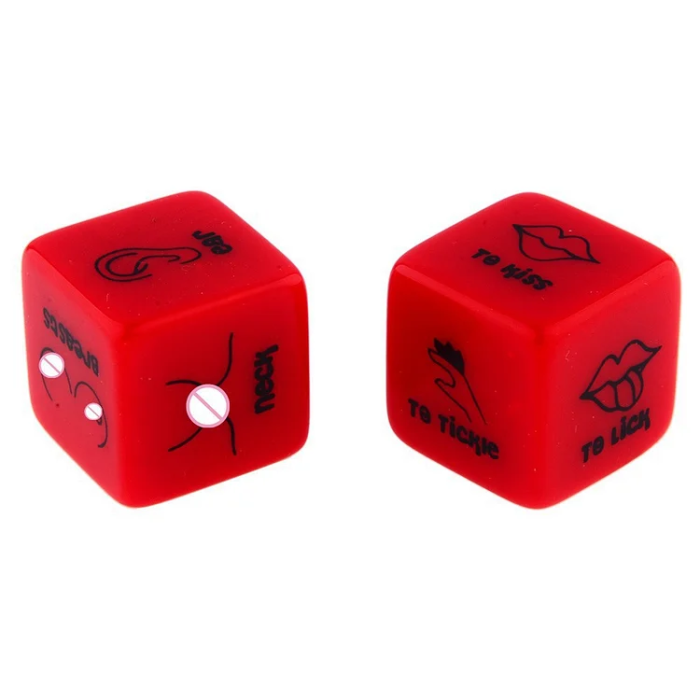 Hellofuntoys™ Red Color 6-sided Fun Dice Combination Action Posture Color Dice Entertainment Provocative Products