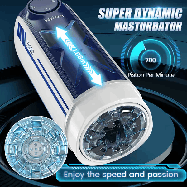 Optimus-700 Piston/min One Click Orgasm 10 Telescopic 5 Voices Masturbator