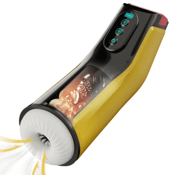 Hellofuntoys™ 7 Sucking 7 Vibrating Heating Male Masturbator